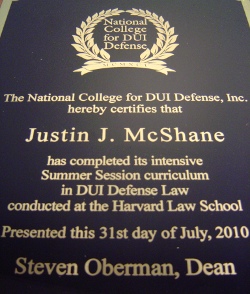 Attorney McShane Attends DUI Training at Harvard Law School Attorney McShane Attends DUI Training at Harvard Law School
